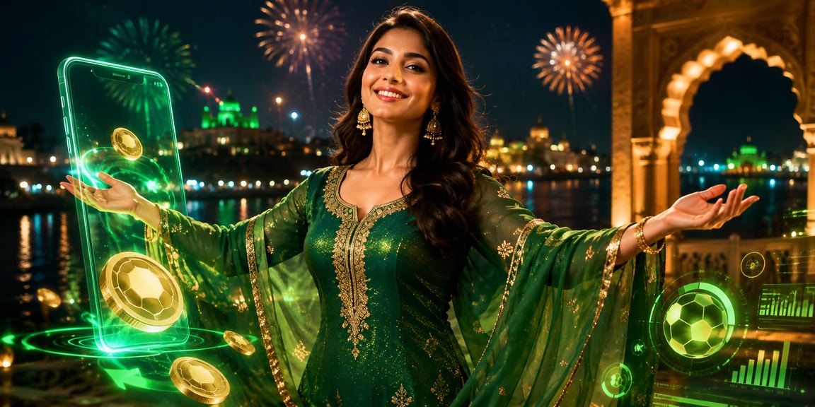 কুমিল্লায় স্মার্টফোনে অডস বিশ্লেষণ করছেন একজন বাংলাদেশি মহিলা বেটার